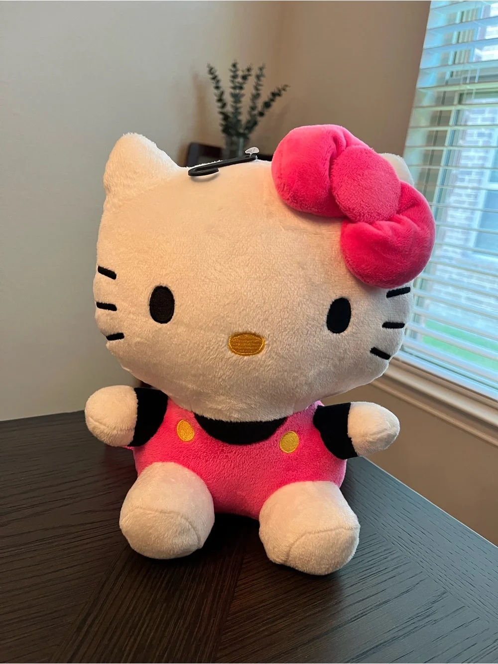 Hello Kitty Plush Mini Backpack Pink White Black Sanrio Kawaii Stuffed Backpack